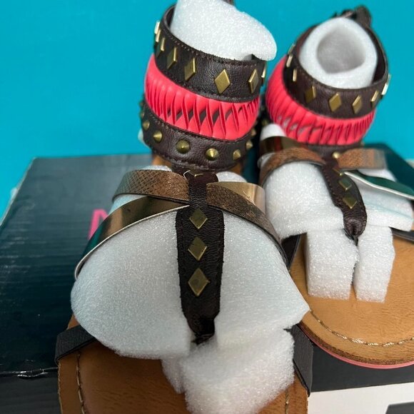 Not Rated lemon twist gladiator flat sandal size 6.5 - Picture 6 of 7